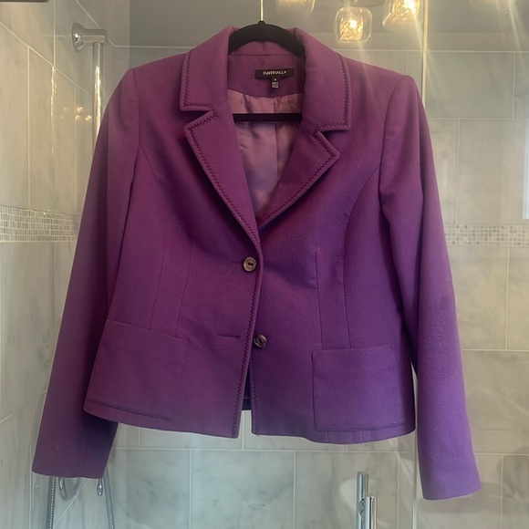 Raffinalla fitted cashmere short blazer - Picture 1 of 4